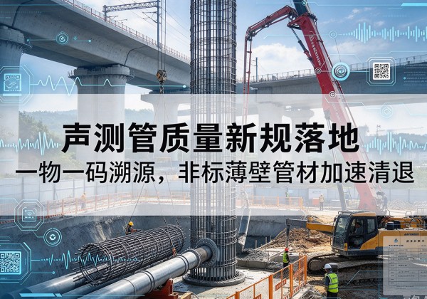 汉寿声测管质量新规落地，一物一码溯源，非标薄壁管材加速清退